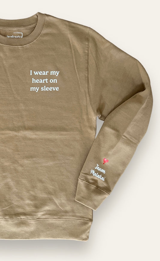 Customizable. I wear my heart on my sleeve